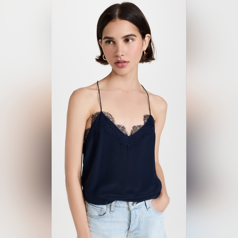 CAMI NYC - The Racer Top, Navy, M
